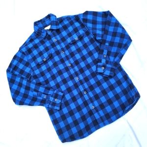 M flannel mens blue shirt/jacket